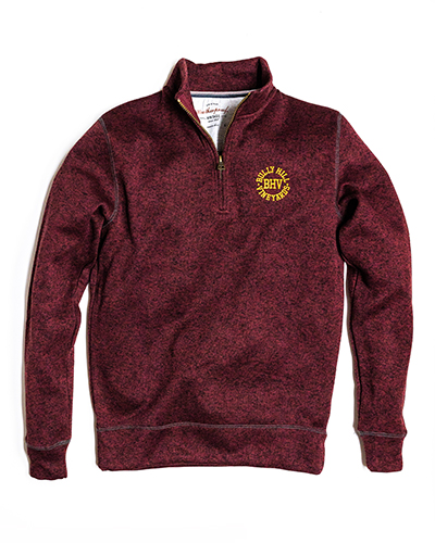 Product Image for Quarter Zip Fleece - Red Mahogany