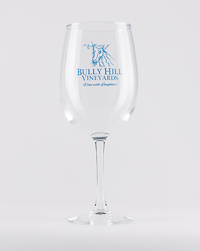 Product Image for Logo Wine Glass - Blue