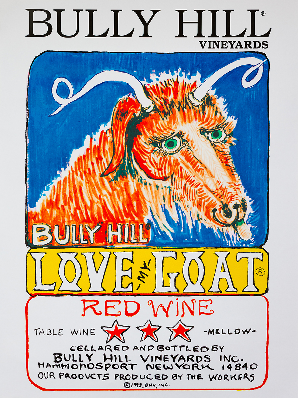 Product Image for Love My Goat Red Poster