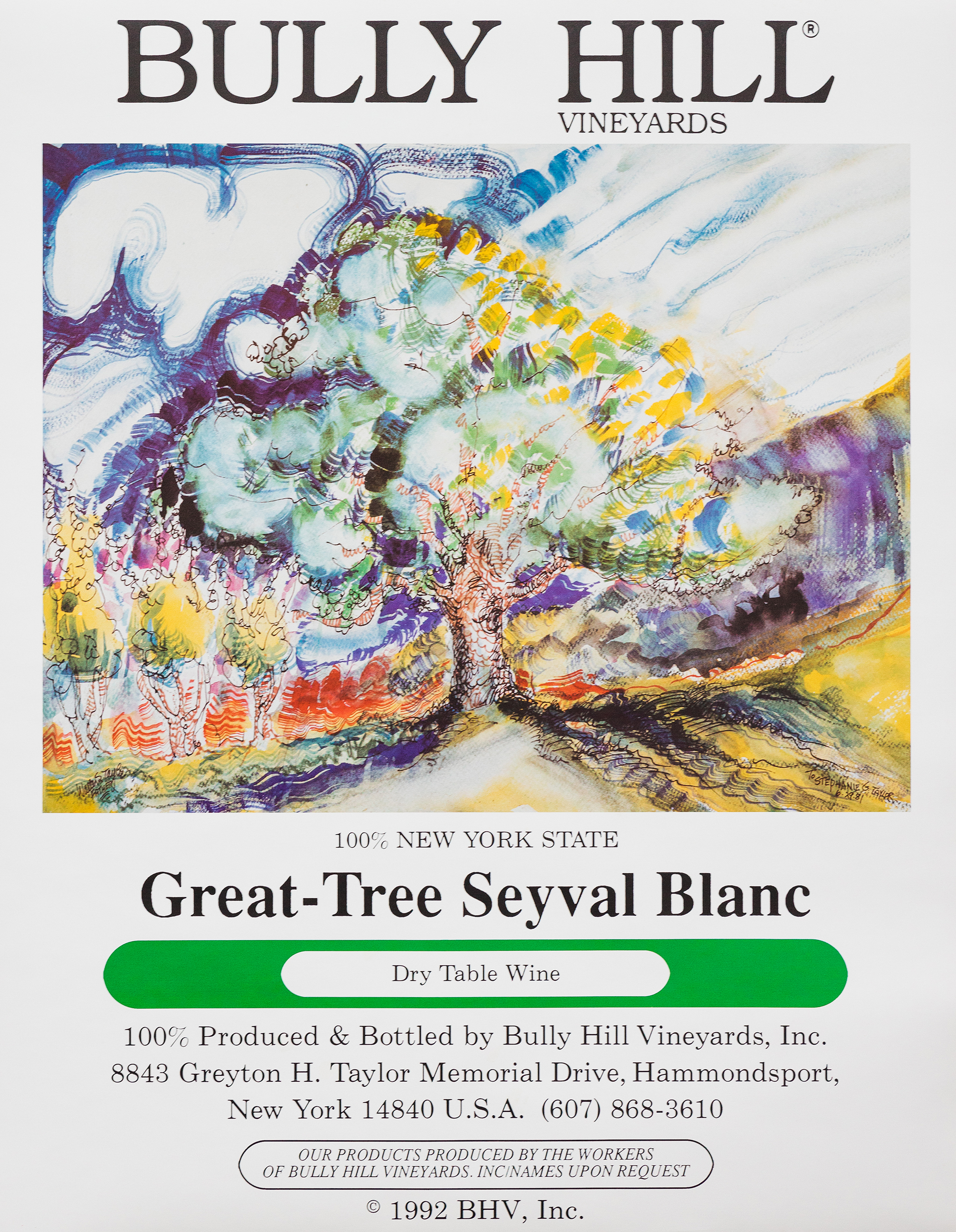 Product Image for Vintage Great Tree Seyval Poster